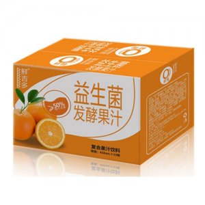 鲜吉多益生菌发酵果汁鲜橙味450mlX15
